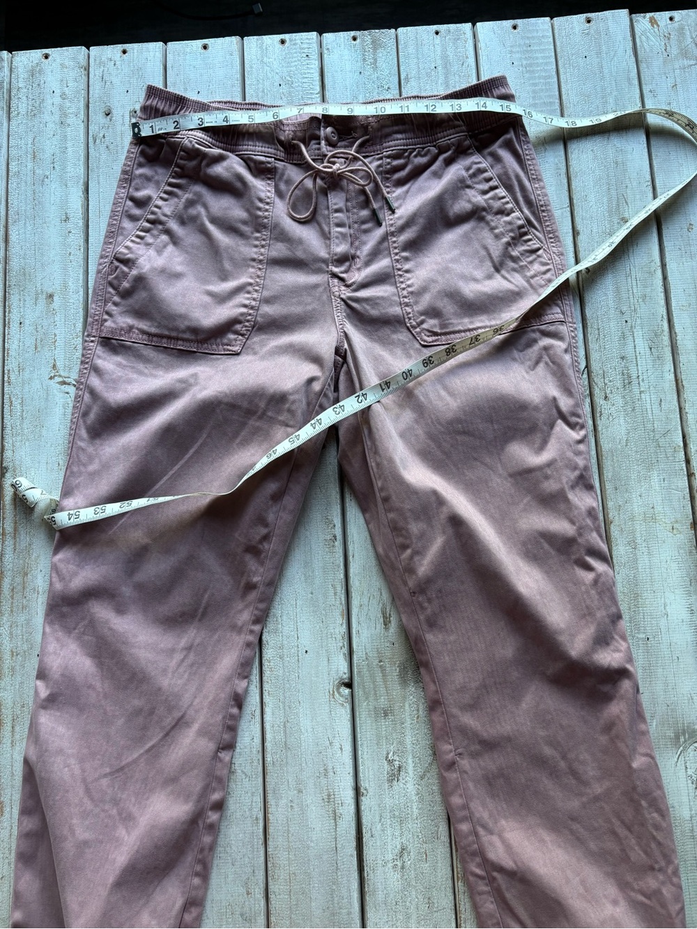 American Eagle Pink Utility Jogger Pants Size 8 Drawstring - Picture 5 of 12